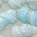 1930s SEAFOAM Vintage glass Beads Japan mint opal Rare 12x18 (2)