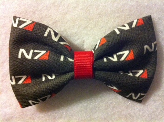 Mass Effect N7 Themed Fabric Hair Bow