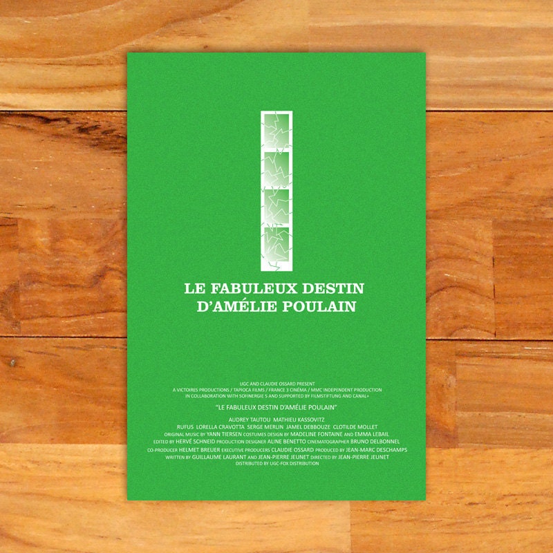 Amelie alternative film poster - 12" x 18" (Made to order)