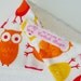 Baby Bandana Bib in SUPER ABSORBENT Bamboo Terry & Pink Owls - Cwtch Bugs Not Just For Mealtimes....