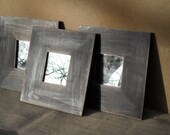 Rustic Mirror Set Dark Wood Beach Cottage Country Farmhouse Natural Modern Home Decor Wedding Gifts For Him For Her Housewarming Gift