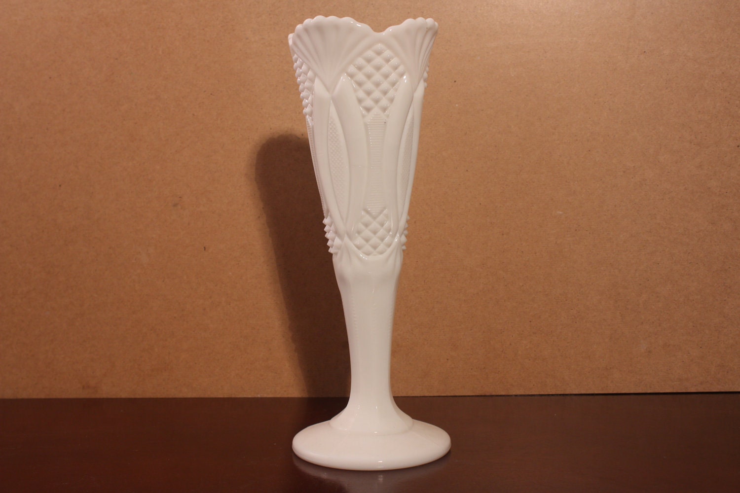 Wedding Centerpiece Decoration Large Tall Vintage White Milk Glass Vase Cottage French Country Farmhouse Home Decor Birthday Gift For Her