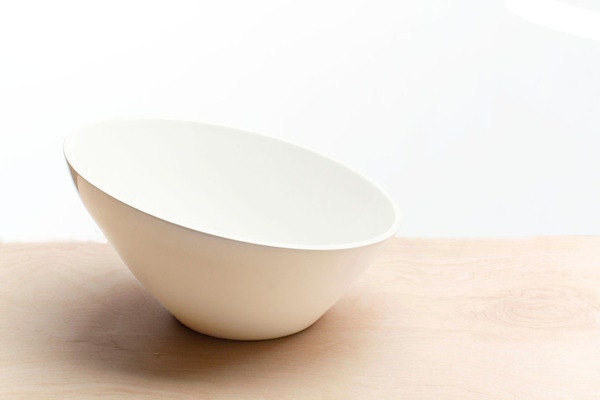 White Ceramic Serving Bowl - RedClayCo