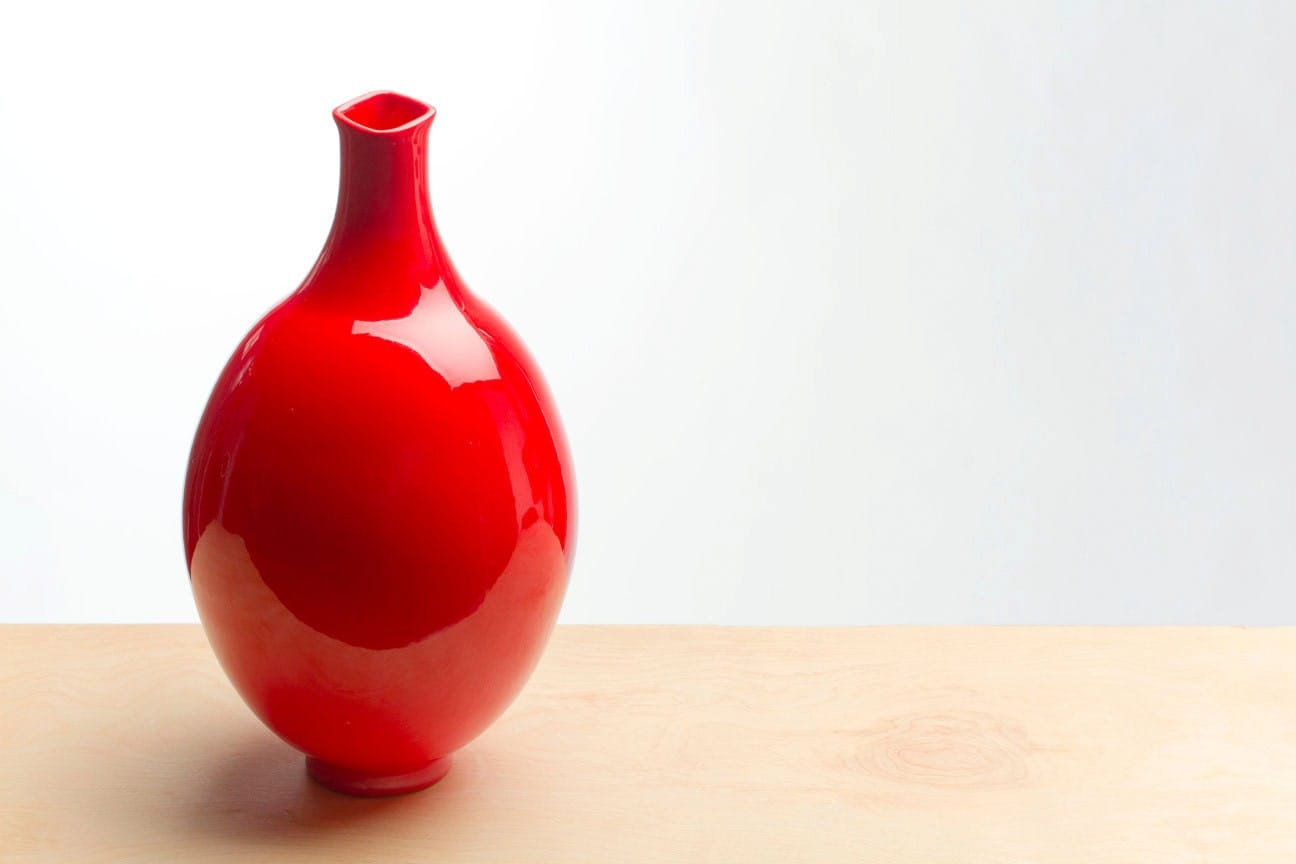 Large Red Ceramic Vase by RedClayCo Large Red Ceramic Vase by RedClayCo