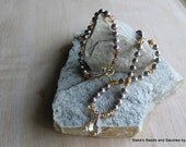 Taupe Pearl & Swarovski Crystal Set