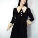 Velvet gothic 1960s Babydoll reproduction dress