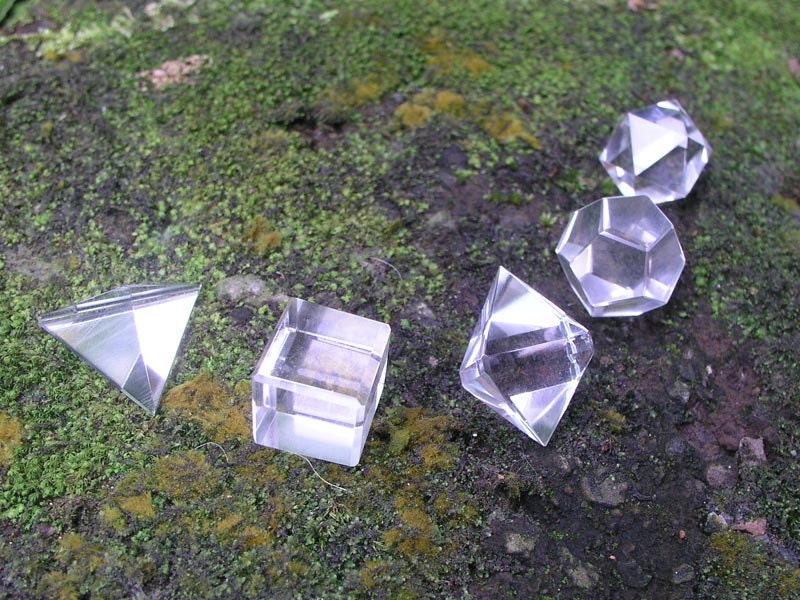 Clear Quartz Sacred Geometry Healing Gemstone Set