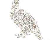 Spotted Eagle - PRINT from an Original Papercut