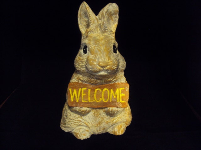 Cast Cement Stone Rabbit Bunny