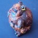 Frog Stone, Hippy Frog,  Handcast and painted. ooak
