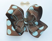 Hair bow Double layer medium