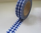 Washi Tape in Navy Blue Gingham