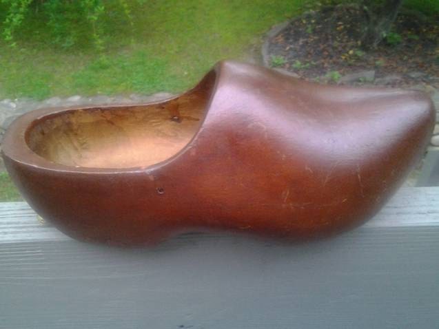 Shabby Chic Vintage Wooden Clog