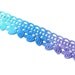 Lace Bracelet Ombre Jewelry Cuff - Aqua Blue Purple - Customizable Colors - Lace Fashion