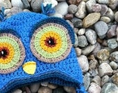 Owl Hat Blue