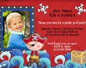 Pirate Boy Birthday Invitation Custom Printable Photo Card Il_170x135