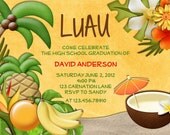 Luau Party Birthday Invitation Tropical Hawaiian Hula - Custom You Print or Email Il_170x135