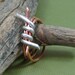 BARBED WIRE LOVE copper and silver ring by Crazy Daisy Rocks