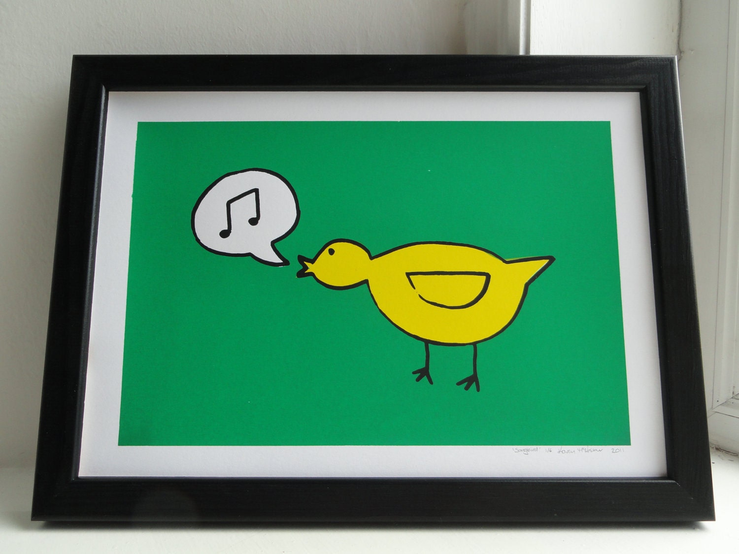 Songbird - Handmade A4 Screen Print
