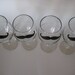 Set of 4 Mustache Wine Glasses