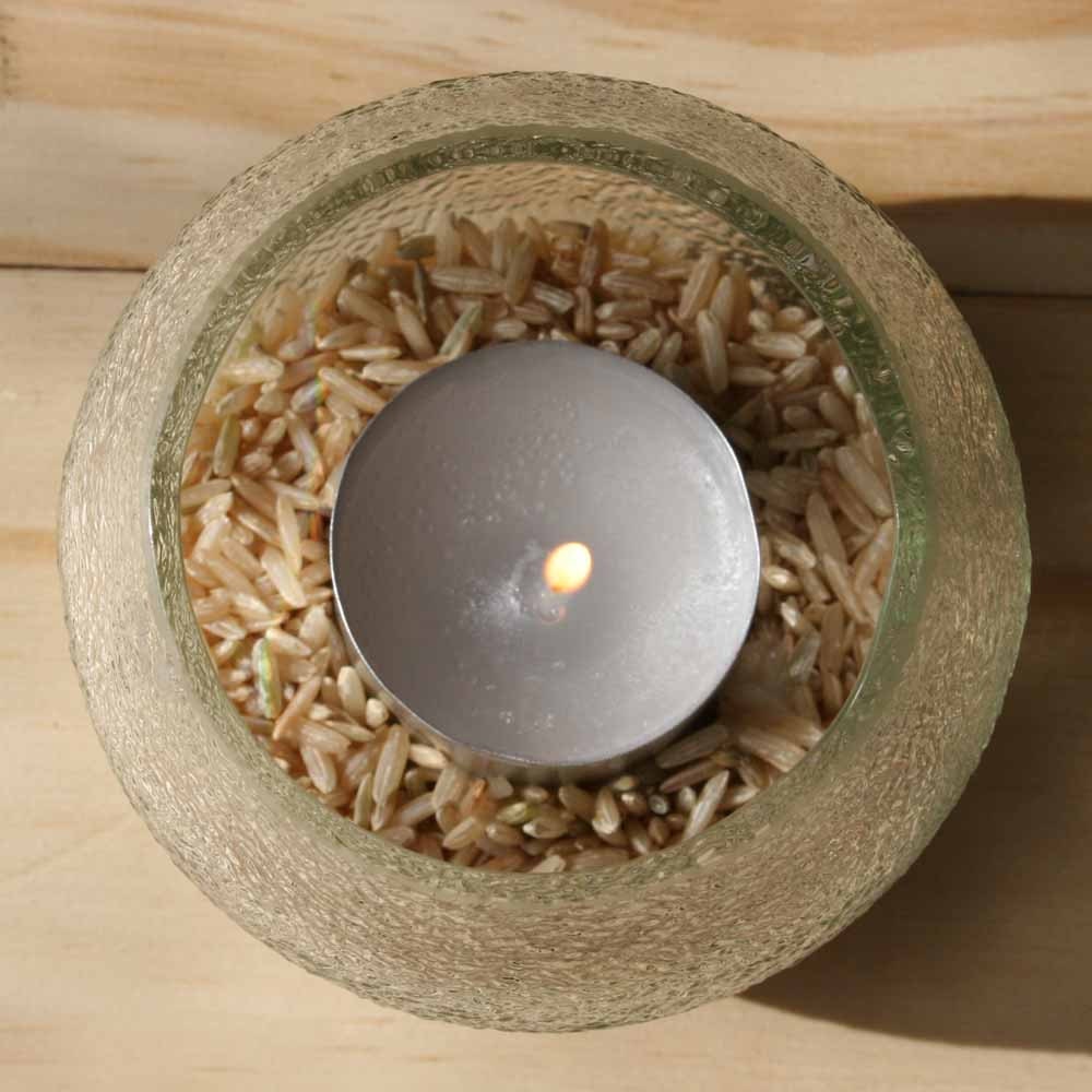 Candleholders from Recycled Orangina Bottles