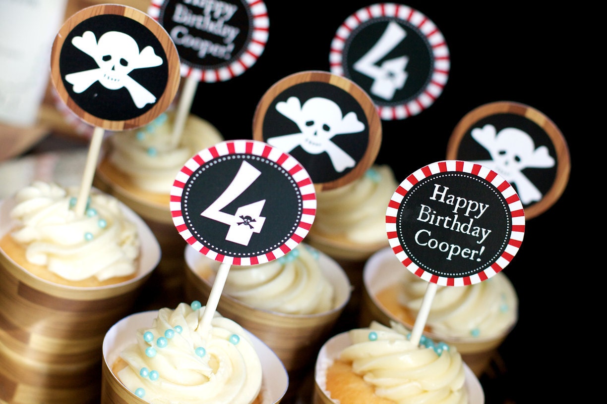 Pirate Party Decorations and Invitation Printable Birthday