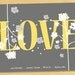 Wedding Save the Date LOVE Flowers Yellow Gray-Printable with Magnet Option