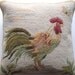 Rooster pillow cover, vintage