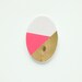 Oval N6 - Geometric Ceramic brooch