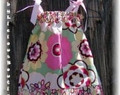 Girls Pillowcase Dress Infant toddler flower Custom..Cleo Dot..sizes 0-6, 6-12, 12-18, 18-24 months, 2T, 3T..Bigger sizes AVAILABLE