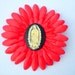 Lady of Guadalupe Virgin Mary Cameo Punk Pinup Hair Flower Clip