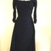 STUNNING Designer MISS CANE 1950s Draped Ruched Wiggle Dress With Over Skirt - Couture Detailng Plunge Bust Dramatic Bombshell Starlet Silk