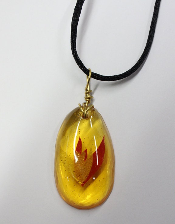 Pokemon Firestone Evolution Necklace