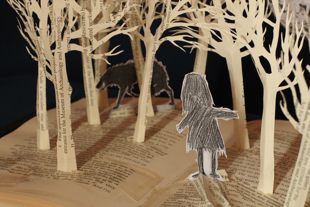 Forest of Dreams - 8x10 photograph of a Book Sculpture - daysfalllikeleaves