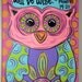 PAINTED OWL CANVAS... Super Cute