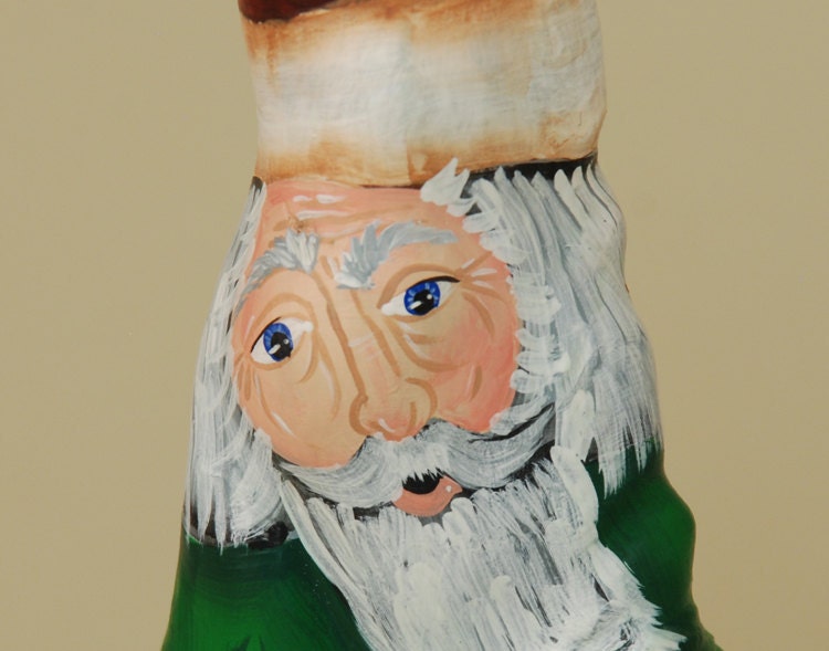 Santa Claus Wood Cypress Knee Accordion