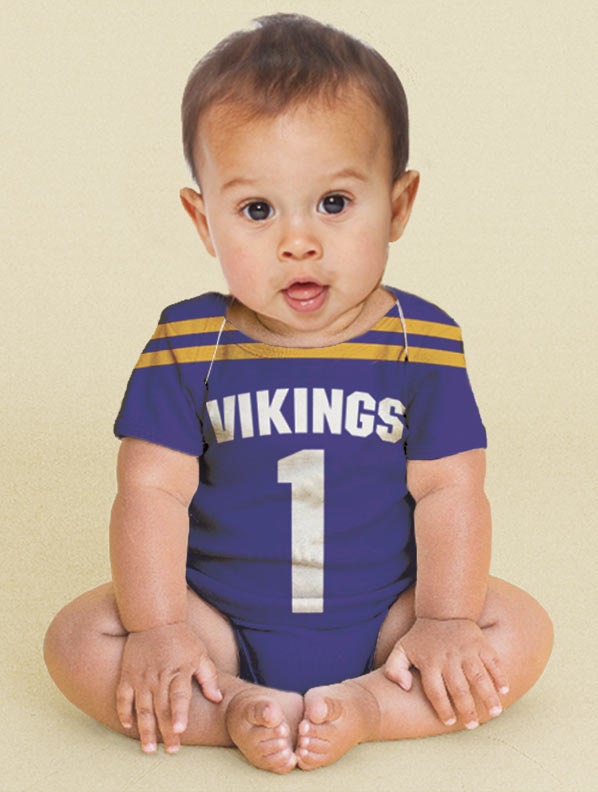 Football Jersey Baby Onesie, Personalized NFL, College, HS , Custom Any Team, Sport