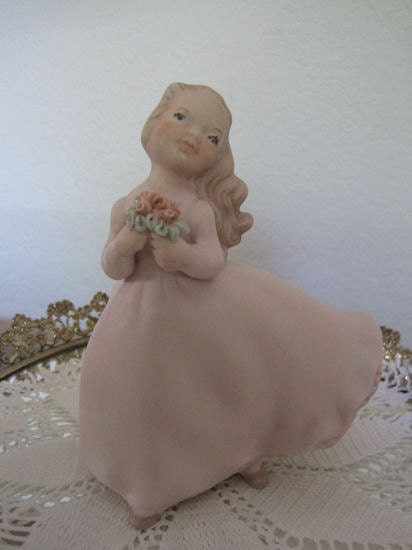 Pretty in Pink Dancing Girl Figurine - Holland Mold Co.