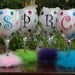 8 Personalized Bride and Bridesmaid 20 oz. Polka Dot Wine Glasses