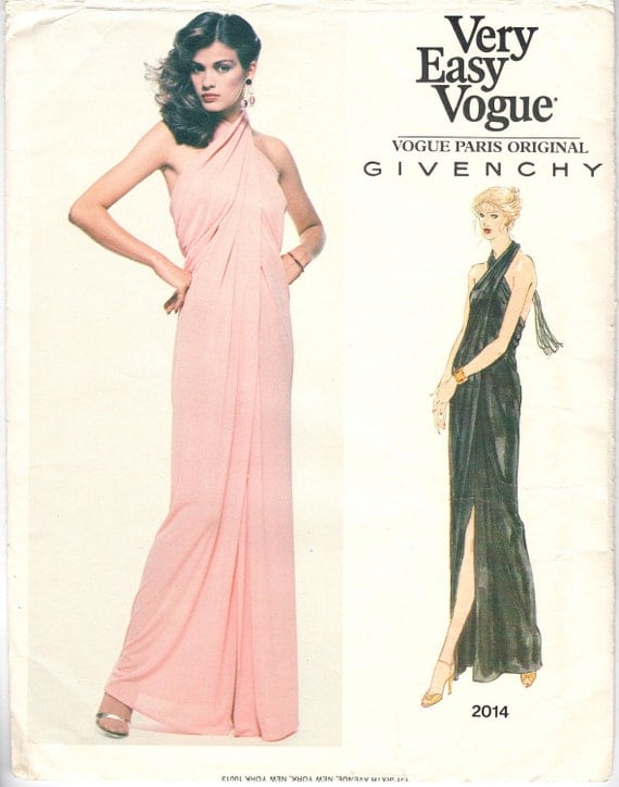 Gia Carangi models Vogue 2014, a pink evening dress by Givenchy