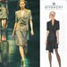 Alexander McQueen for Givenchy asymmetrical double-breasted dress pattern -- Vogue Paris Original 2628