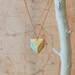 Geometric Necklace, Brass 3D Geometric, The Sabine Chevron I