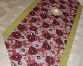 Springy Table Runner Pansies Pansies Everywhere " SALE "