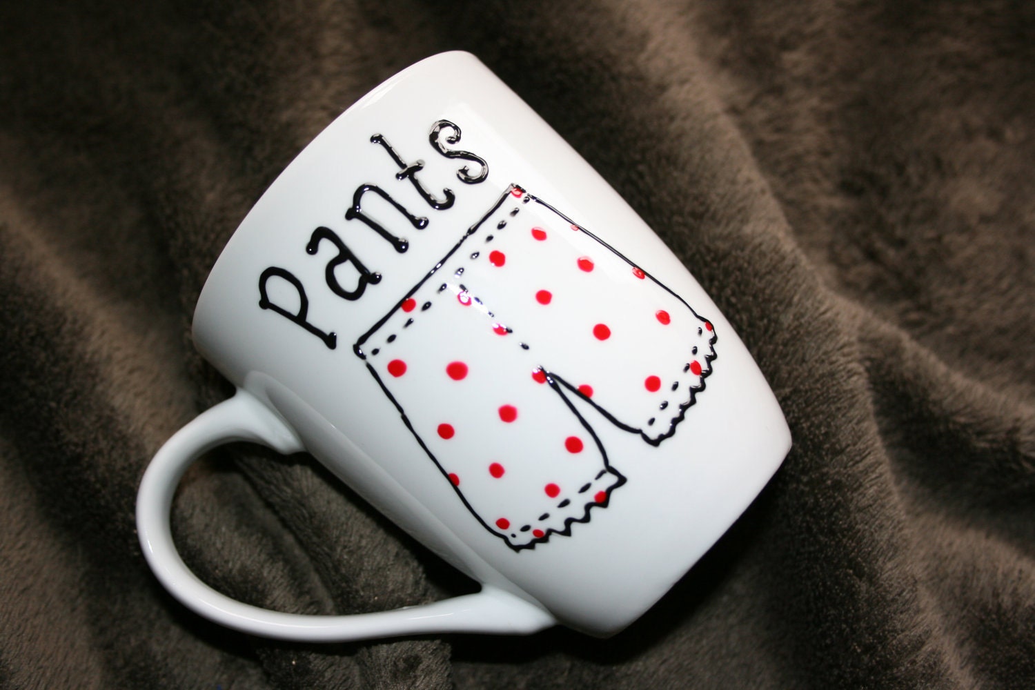 Hand Painted Pants Coffee Mug