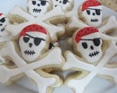 Pirate Skull & Crossbones Cookies