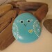 Sweet birdy heart - hand painted rock