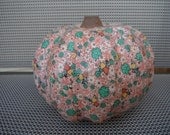 Home Decor Home Accessories Pumpkin, Folk Art, Primitive, Rustic, Country Decor, French Country, Paper-Mache, Handmade, Vintage print
