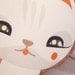 Plush Cat Fabric Doll // Art Toy Mozzarella Kitten