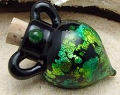 Aromatherapy Bottle Necklace Hand Blown Glass Vessel Pendant Made in USA