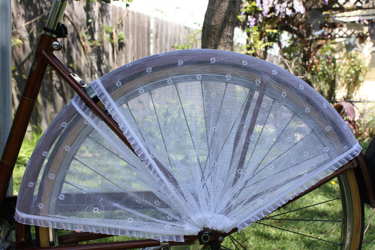Bicycle skirt guard. The Snowflake
